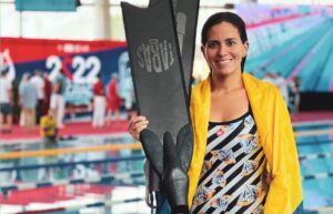 María Verónica Córdova rompió tres récords panamericanos en el Mundial de Apnea Indoor en Serbia