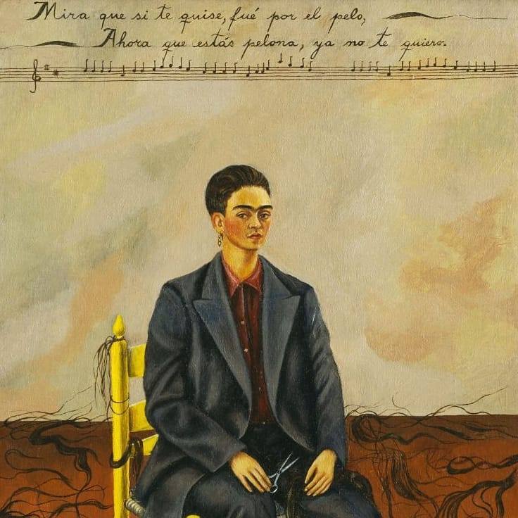 Autorretrato con pelo corto, 1940. Frida Kahlo 